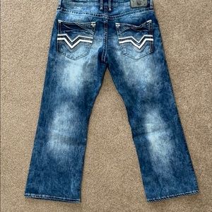 Salvage mayhem boot jeans 34”x30”